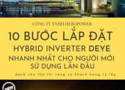 LẮP ĐĂT BIẾN TẦN HÒA LƯỚI LƯU TRỮ DEYE NHANH NHẤT CHỈ TRONG 30 PHÚT?