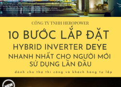 LẮP ĐĂT BIẾN TẦN HÒA LƯỚI LƯU TRỮ DEYE NHANH NHẤT CHỈ TRONG 30 PHÚT?