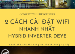 HƯỚNG DẪN CÀI ĐẶT WIFI BIẾN TẦN HÒA LƯỚI LƯU TRỮ DEYE