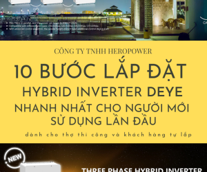 LẮP ĐĂT BIẾN TẦN HÒA LƯỚI LƯU TRỮ DEYE NHANH NHẤT CHỈ TRONG 30 PHÚT?