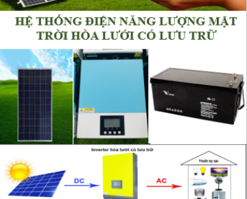 HỆ THỐNG ĐIỆN NĂNG LƯỢNG MẶT TRỜI HOÀ LƯỚI CÓ LƯU TRỮ 3,6 KW