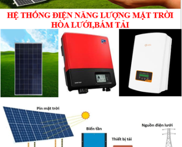 HỆ THỐNG ĐIỆN MẶT TRỜI HOÀ LƯỚI BÁM TẢI 8,1 KWP