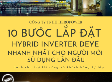 LẮP ĐĂT BIẾN TẦN HÒA LƯỚI LƯU TRỮ DEYE NHANH NHẤT CHỈ TRONG 30 PHÚT?