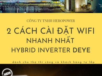 HƯỚNG DẪN CÀI ĐẶT WIFI BIẾN TẦN HÒA LƯỚI LƯU TRỮ DEYE