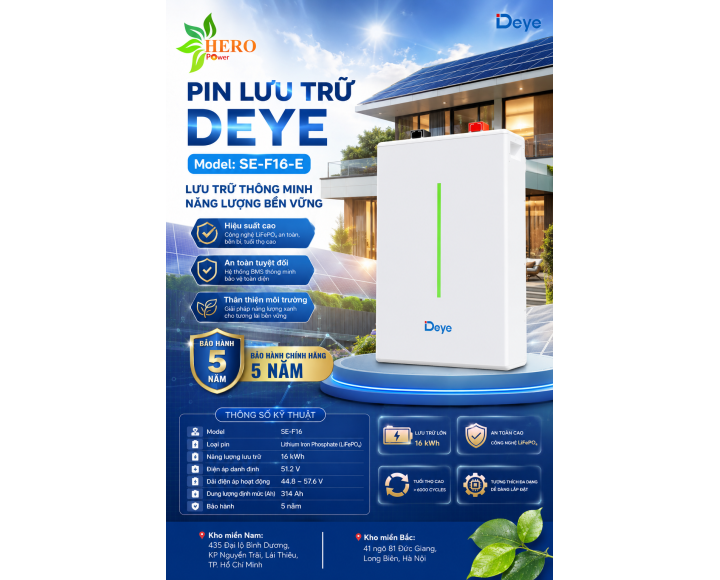 Pin Lithium Deye SE-F16